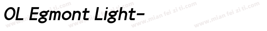 OL Egmont Light字体转换